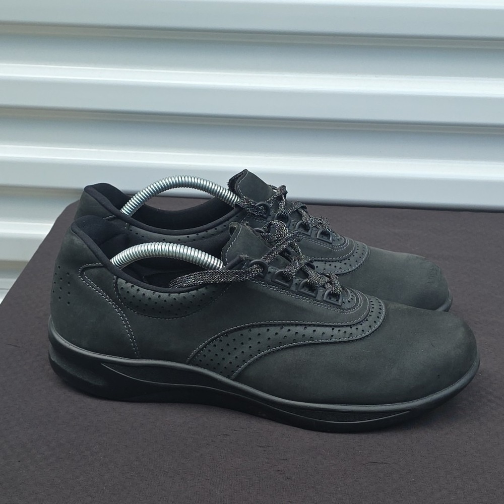 SAS Womens 11 M Sneaker Walk Easy Charcoal Grey‎ Nubuck Walking Shoes  Comfort